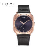 TOMI T-084 Men's Watch Quartz Date Leather Strap