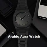 Arabic Aura Black Watch With Original