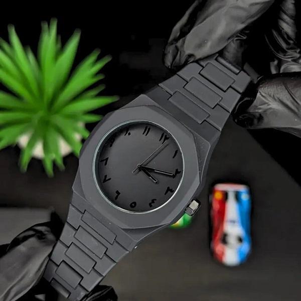 Arabic Aura Black Watch With Original