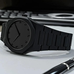 Arabic Aura Black Watch With Original