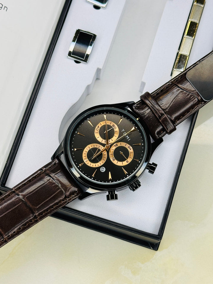 TOMI T-602 Chronograph Premium Luxury Business Men's Watch