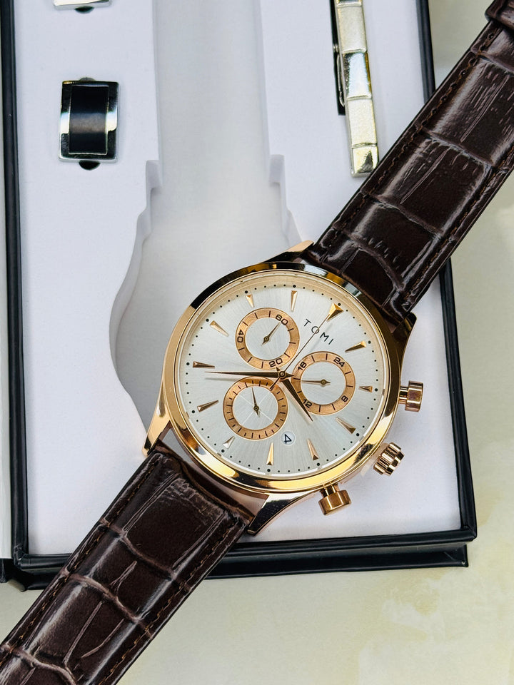 TOMI T-602 Chronograph Premium Luxury Business Men's Watch